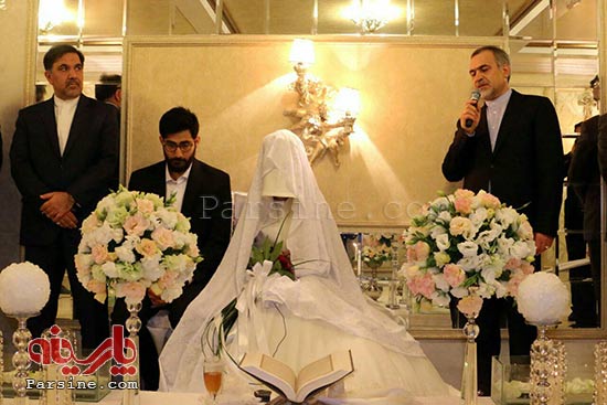 زوج ماه عسلی با حضور برادر رئیس جمهور ازدواج کردند
