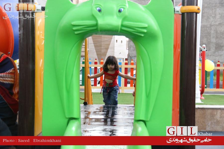 اختصاصی/گزارش تصویری افتتاح پارک کودک در میدان سرگل رشت