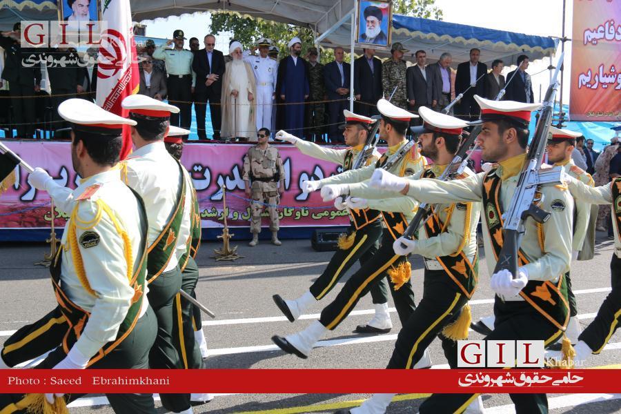 برگزاری رژه نیروهای مسلح در گیلان