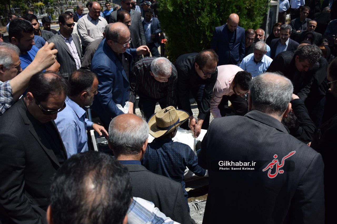 گزارش تصویری خاکسپاری برادر اسماعیل حاجی پور در تازه آباد رشت