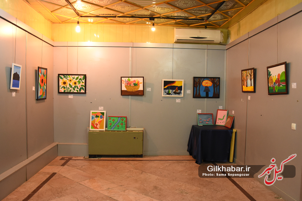 اختصاصی/ گزارش تصویری نمایشگاه نقاشی و هنرهای تجسمی اعضای کانون حمایت از فرزندان سندروم داون رشت