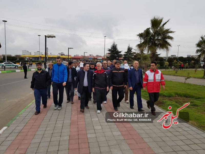 گزارش تصویری پیاده روی صبجگاهی در لنگرود با حضور فرماندار