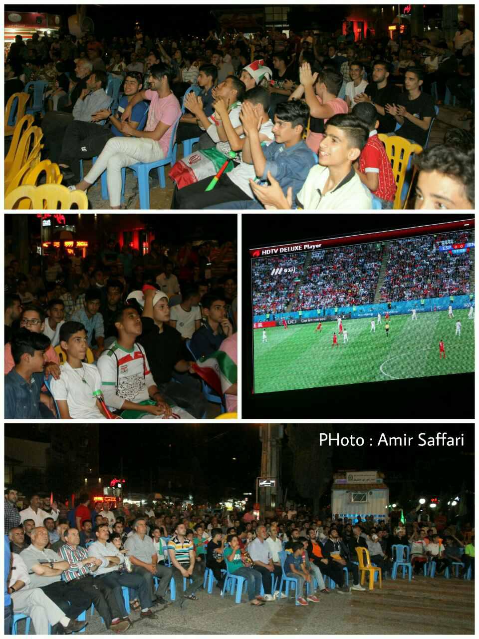  مردم خشکبیجار هم لذت تماشای جمعی فوتبال را چشیدند+تصاویر