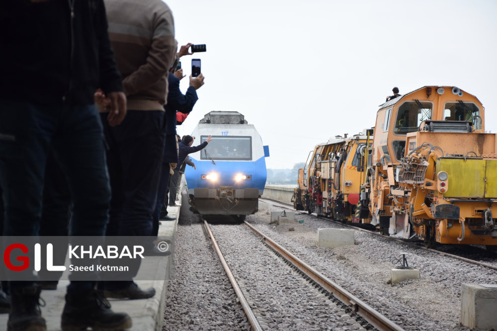 گزارش تصویری افتتاح آزمایشی راه آهن قزوین رشت