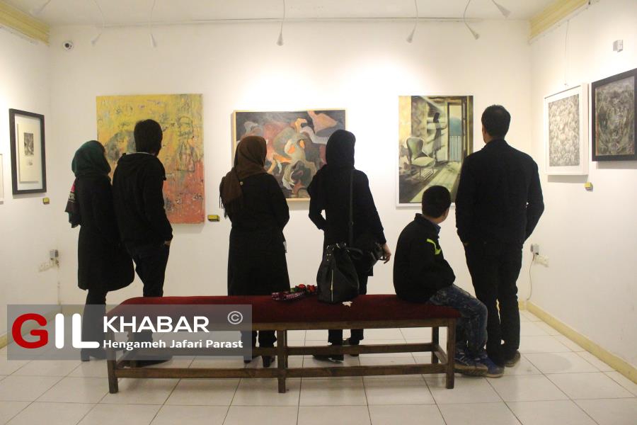 افتتاح نمایشگاه نقاشی هنرمندان گیلانی در نگارخانه الهی رشت+تصاویر