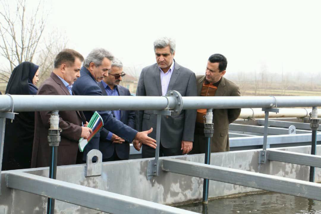 افتتاح طرح دفع بهداشتی فاضلاب روستاهای پاشاکی بالا و پایین شهرستان لاهیجان