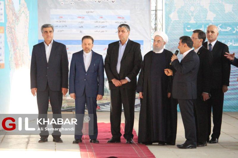 گزارش تصویری افتتاح راه آهن رشت- قزوین و تفاهم نامه های احداث راه آهن های جدید