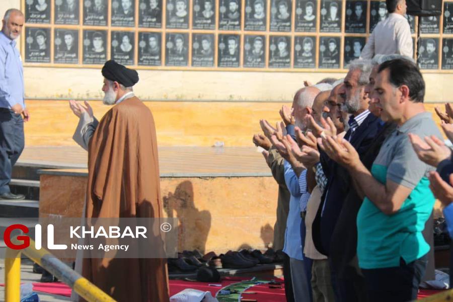 گزارش تصویری نماز عید سعید فطر در بندر انزلی