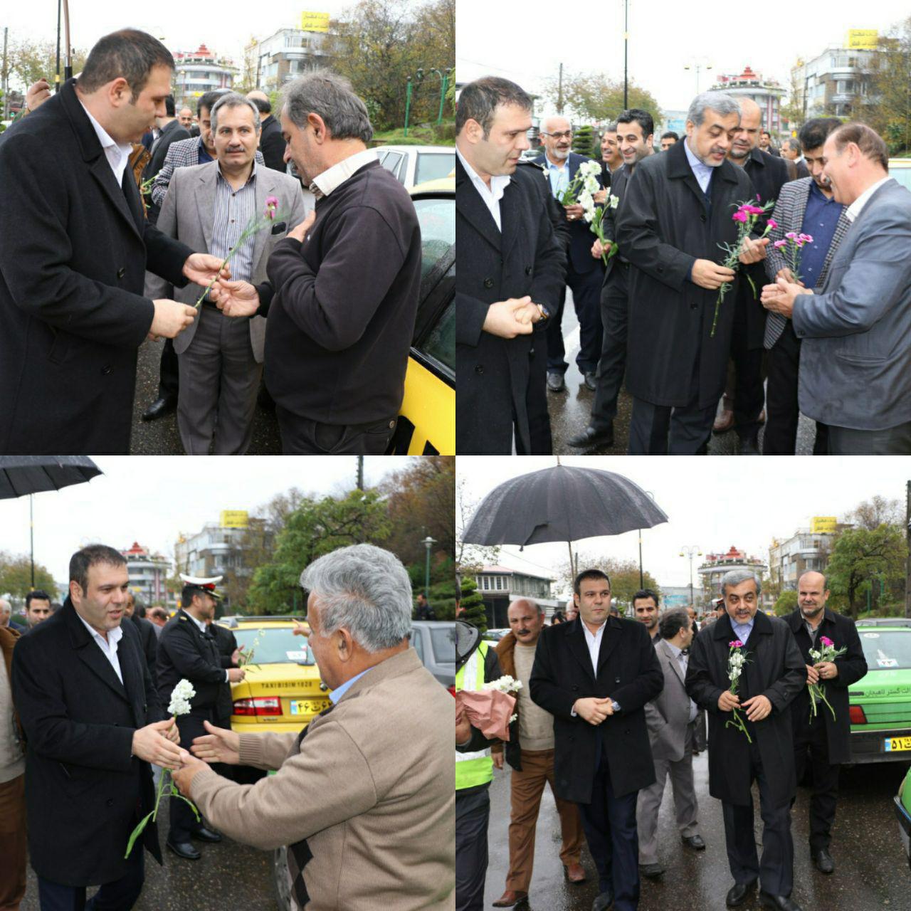 تقدیر مسئولان دولتی و شهرداری لاهیجان از رانندگان تاکسی