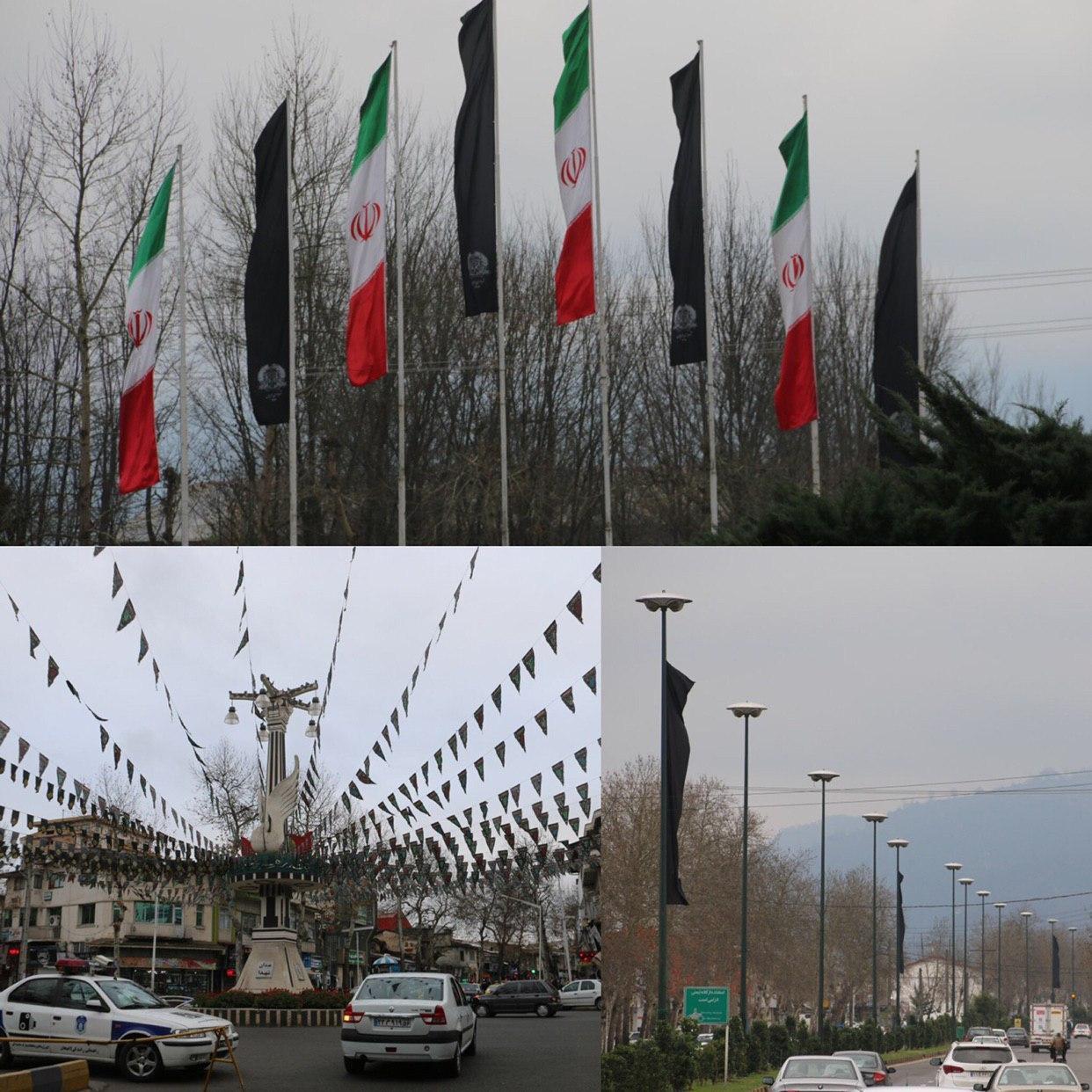 شهر لاهیجان سیاهپوش شد+تصاویر