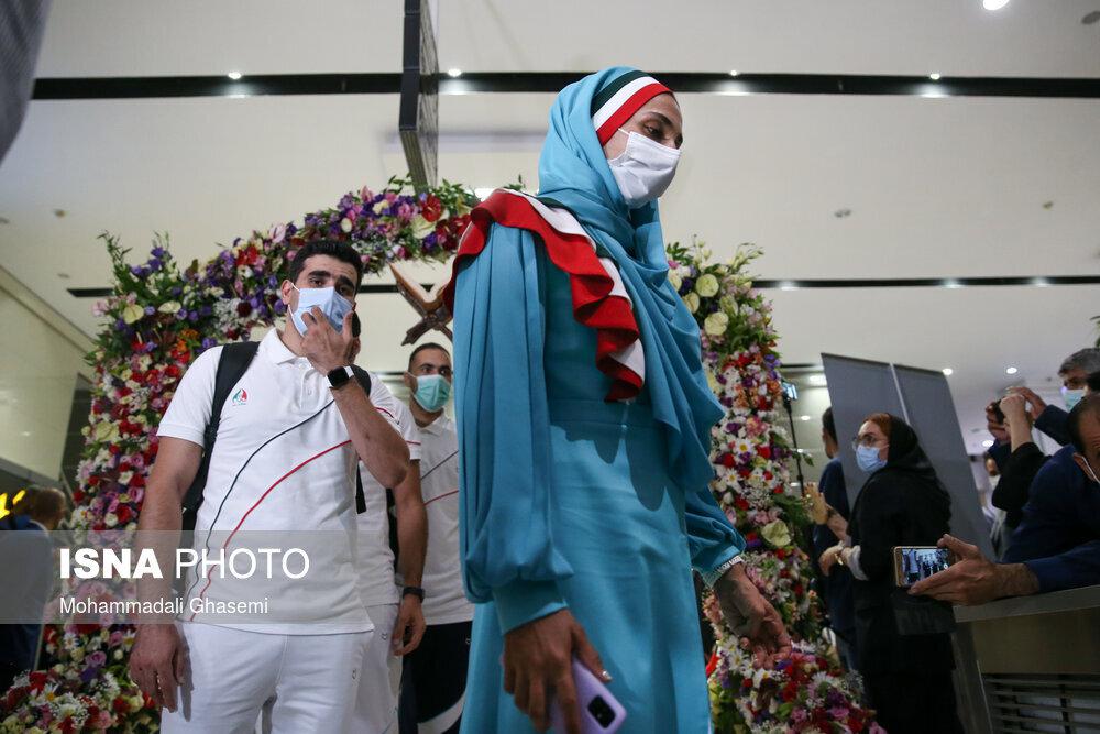 تصاویر مراسم بدرقه کاروان ایران به بازی های المپیک توکیو