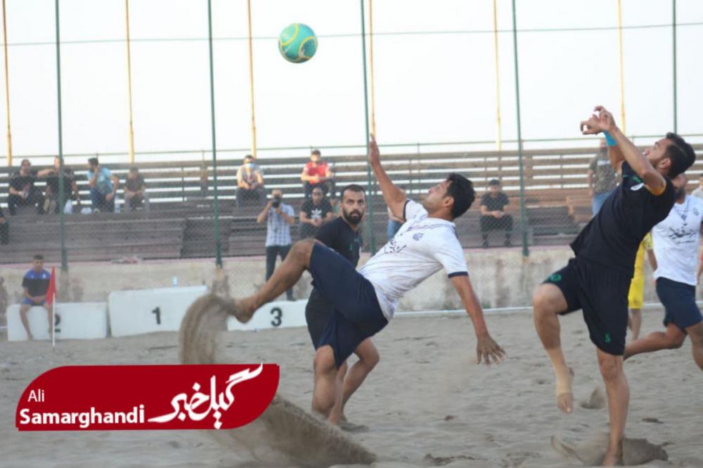 صدرنشینی نماینده گیلان در دور رفت لیگ دسته یک فوتبال ساحلی +گزارش تصویری