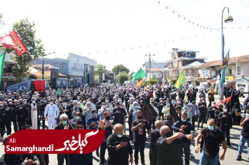 گزارش تصویری تجمع اربعین حسینی در میدان بندرانزلی