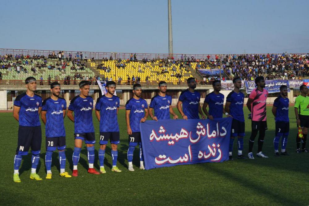 گزارش تصویری پیروزی داماش گیلان در فینال دور رفت پلی آف لیگ دسته سوم