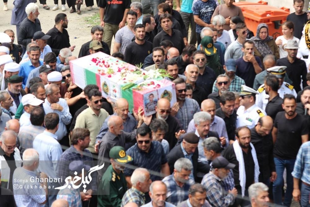 گزارش تصویری تشییع پیکر مطهر شهید سرباز محمد امین سلطانی رزداری در رضوانشهر