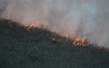 آتش سوزی در ۴ هزار متر مربع از اراضی ارتفاعات ماسوله