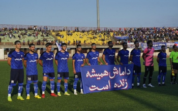 گزارش تصویری پیروزی داماش گیلان در فینال دور رفت پلی آف لیگ دسته ...