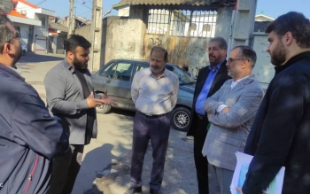 بازدید رئیس شورای اسلامی شهر رشت از برخی مسیرهای محله سلیمانداراب
