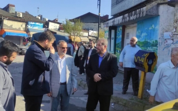 بازدید رئیس شورای اسلامی شهر رشت از برخی مسیرهای محله سلیمانداراب