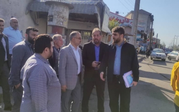 بازدید رئیس شورای اسلامی شهر رشت از برخی مسیرهای محله سلیمانداراب